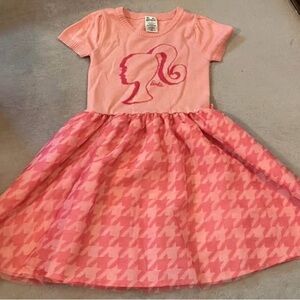 Barbie Pink Silhouette Kids Dress